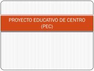 PROYECTO EDUCATIVO DE CENTRO (PEC)