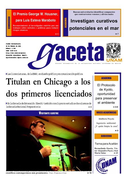 Titulan En Chicago A Los Dos Primeros Licenciados Dgcs Unam