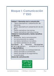 Bloque I: Comunicación 1º ESO - Apuntes Marea Verde