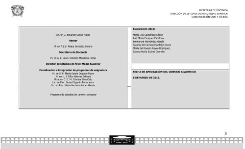 comunicacion oral y escrita 2012 - Universidad Autónoma del ...