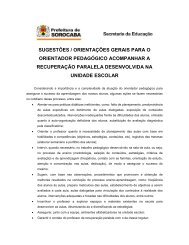 sugestões / orientações gerais para o orientador - Secretaria da ...