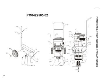 5 parts drawing / schema des pièces / diagrama de ... - Powermate