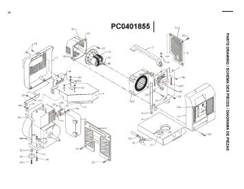 8 parts drawing / schema des pièces / diagrama de ... - Powermate