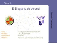 El Diagrama de Voronoi - Departamento de Informática