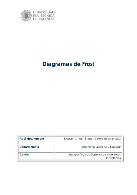 Diagramas de Frost - RiuNet