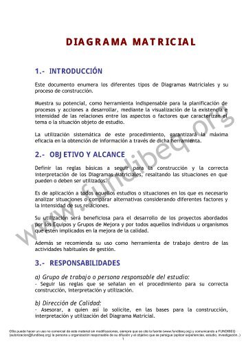 DIAGRAMA MATRICIAL DIAGRAMA MATRICIAL - Fundibeq