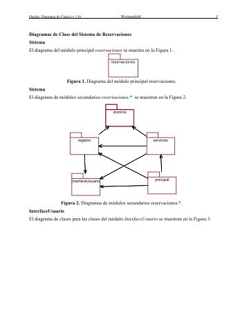 Diagramas de Clase del Sistema de Reservaciones ... - cannes