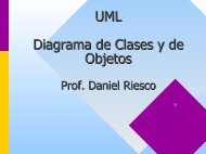 UML Diagrama de Clases y de Objetos - Sel.unsl.edu.ar