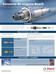 Sensores de oxígeno Bosch