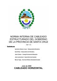 Norma Interna de Cableado Estructurado - Santa Cruz