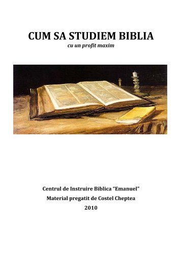 CUM SA STUDIEM BIBLIA - Missions Revival