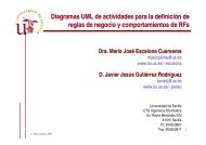 Diagramas UML de actividades para la - Universidad de Sevilla