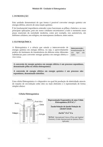 Módulo III Unidade 4 conteúdo