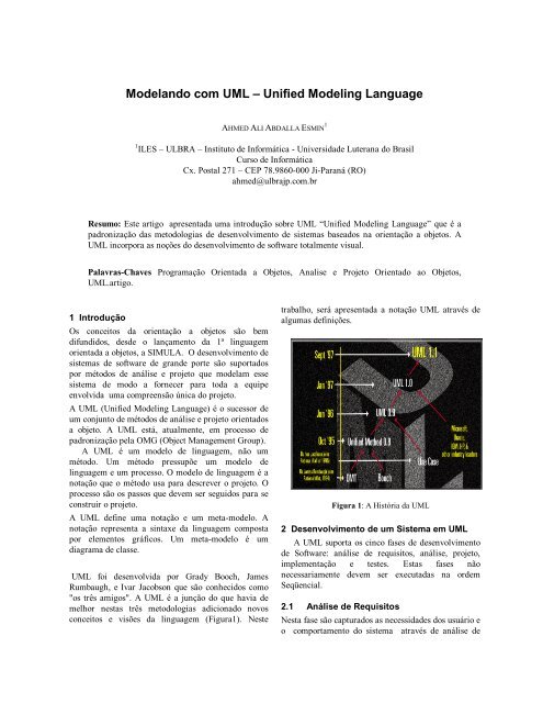 Modelando com UML – Unified Modeling Language
