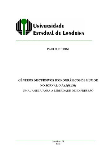 Gêneros discursivos iconográficos de humor no jornal O