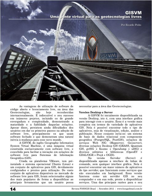 Edição 03 – Setembro de 2011 - Revista FOSSGIS Brasil