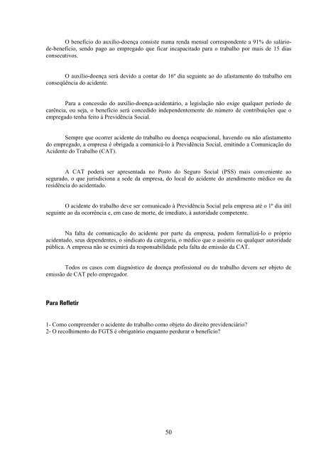 Direito previdenciário ead diagramado - Universidade Castelo Branco