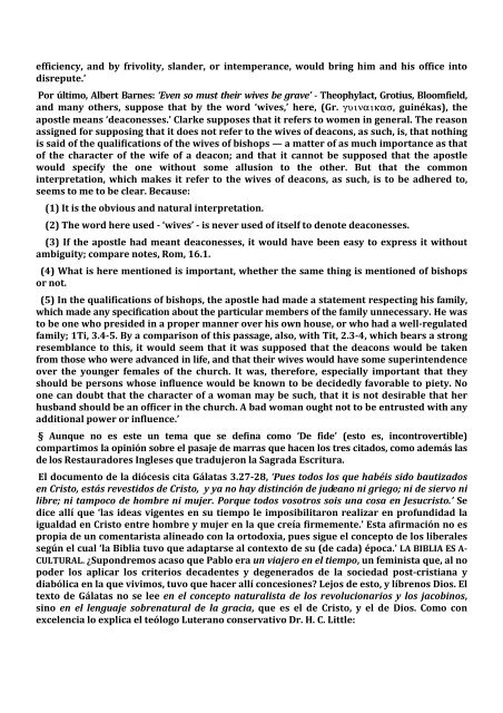 DIACONISAS – El Rol de la Mujer en la Iglesia. - Viejo Catolicos 1724