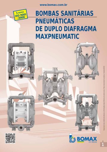 bombas sanitárias pneumáticas de duplo diafragma maxpneumatic