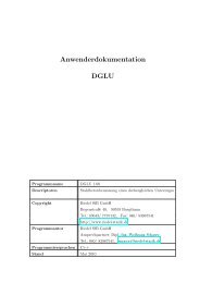 Anwenderdokumentation DGLU - Riedel SfB GmbH