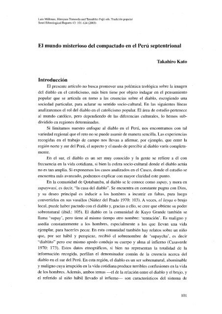 El mundo misterioso del compactado en el Perú septentrional ...