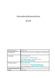 Anwenderdokumentation AUST - Riedel SfB GmbH