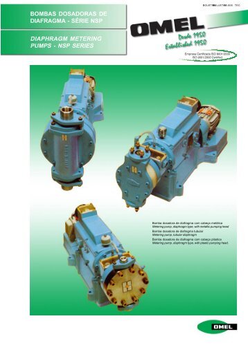 Bombas Dosadoras de Diafragma Série NSP - OMEL