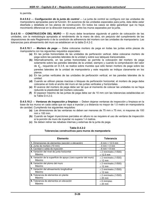 NSR-10 – Título D – Mampostería estructural - Ing Davir Bonilla