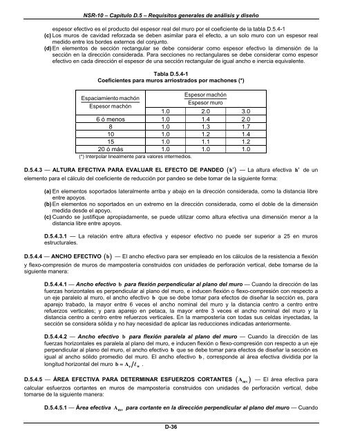 NSR-10 – Título D – Mampostería estructural - Ing Davir Bonilla