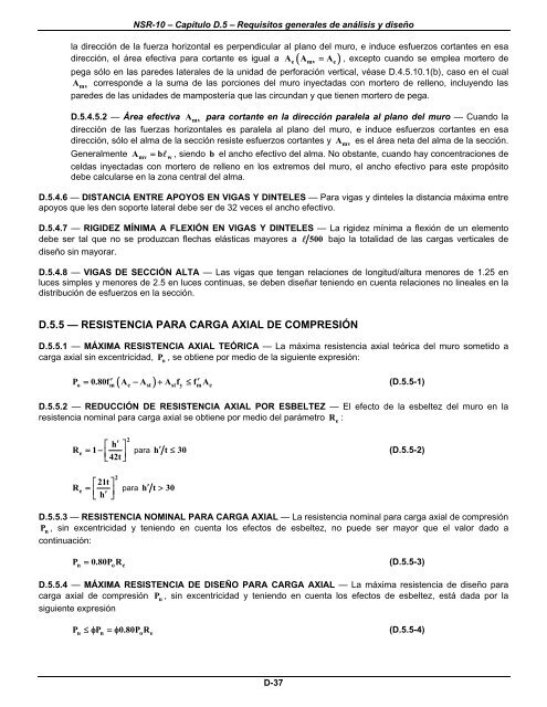 NSR-10 – Título D – Mampostería estructural - Ing Davir Bonilla