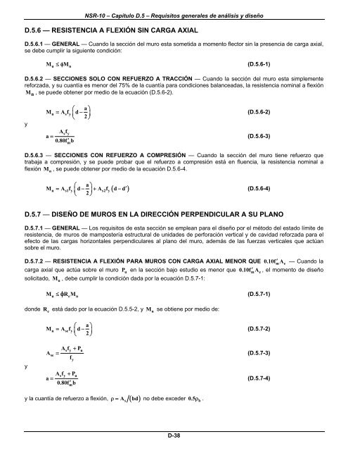 NSR-10 – Título D – Mampostería estructural - Ing Davir Bonilla