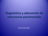 Diagnóstico y adecuación de estructuras patrimoniales