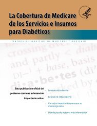 La Cobertura de Medicare de los Servicios e Insumos para Diabéticos