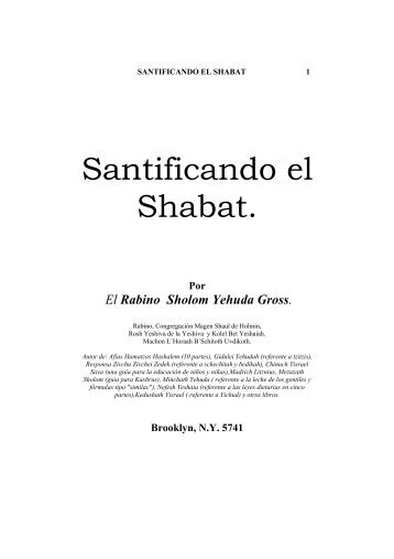 Santificando el Shabat. - Israel 613