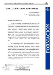 El Relativismo en las Hermandades - Consejo General de ...