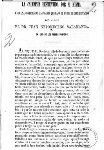 LA CALmlNIA DES~IE TIDA POR SI )IISMA, - Biblioteca Nacional de ...
