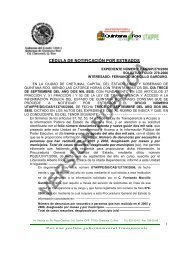 cédula de notificación oficio de resp 279-2006 - Unidad de ...