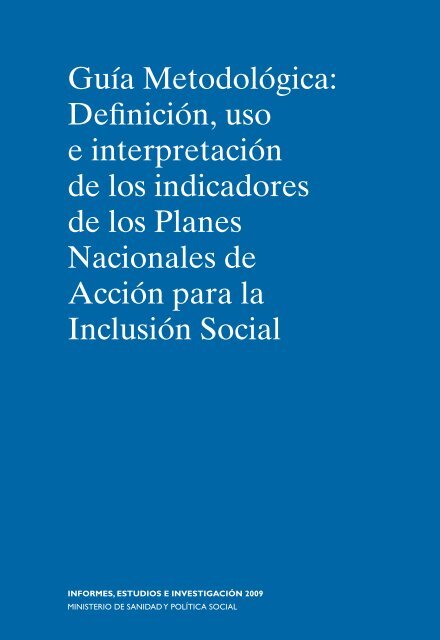 Guía Metodológica: Definición, uso e interpretación de los