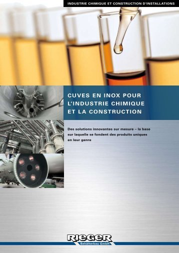 cuves en inox pour l'industrie chimique et la construction - Rieger ...