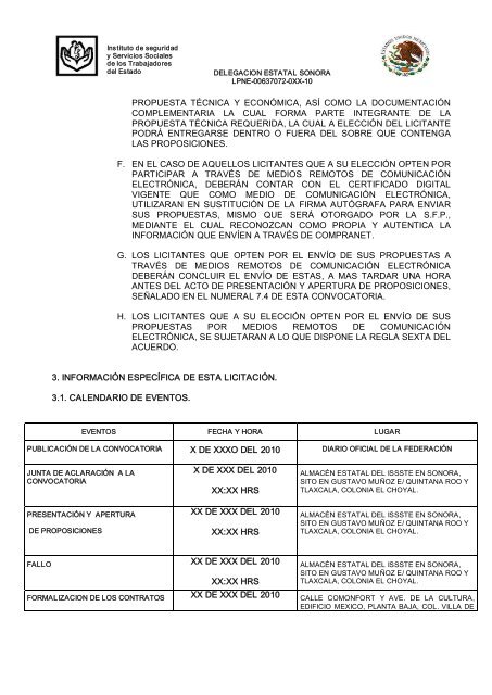 instituto de seguridad y servicios sociales de los ... - Issste