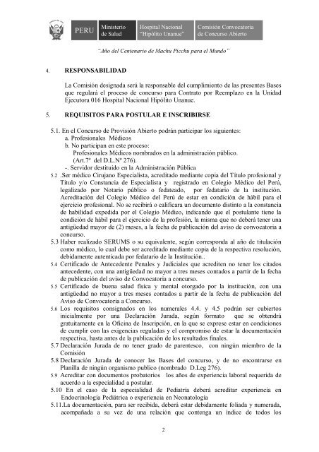 1. OBJETIVO DEL CONCURSO Cubrir las plazas vacantes ...