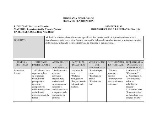 programa desglosado vi - blogs enap