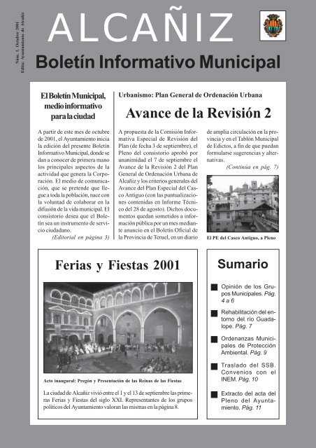 Boletín Informativo Municipal - Ayuntamiento de Alcañiz