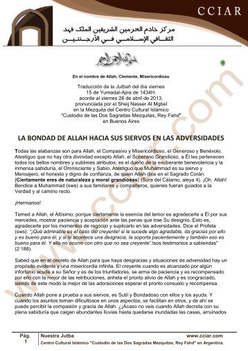 Archivo en PDF - Centro Cultural Islamico Rey Fahd de Argentina