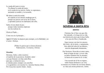 NOVENA A SANTA RITA - parroquia de Valdefuentes