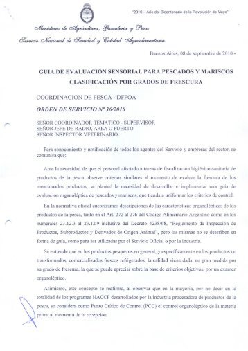 GUIA DE EVALUACIÓN SENSORIAL PARA PESCADOS v ... - Senasa
