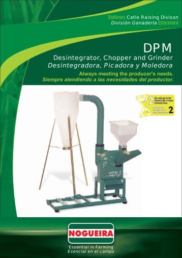 Desintegrator, Chopper and Grinder Desintegradora ... - Nogueira