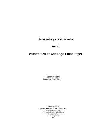 Leyendo y escribiendo en el chinanteco de Santiago Comaltepec