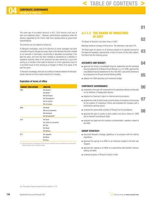 2007 Interactive Registration Document - Renault