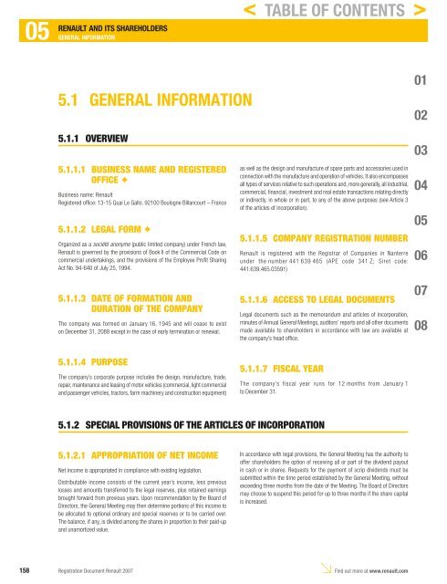 2007 Interactive Registration Document - Renault